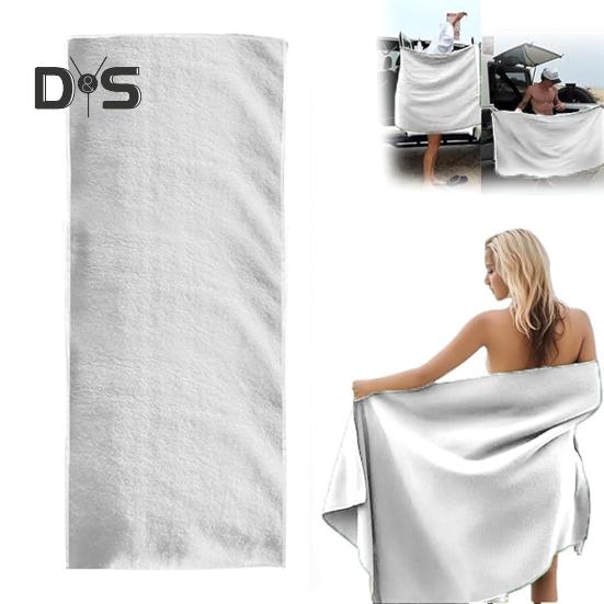 Magnetisches Badetuch, 190 cm x 76 cm, schnelltrocknend, saugfähig, Strandtuch, Stoff, Magnetverschluss, Handtuch für Yoga, Schwimmen, Camping