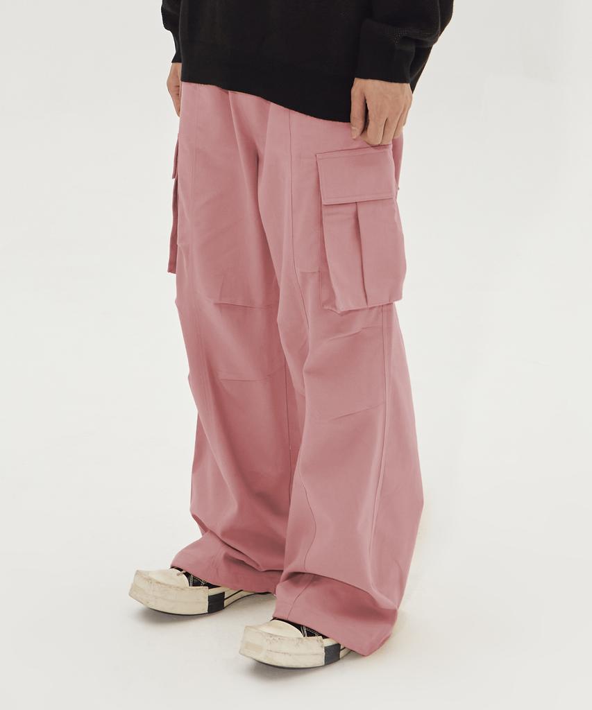 BORN CHAMPS [4 Colors] Camo Wide Cotton Cargo Pants B23Fb02