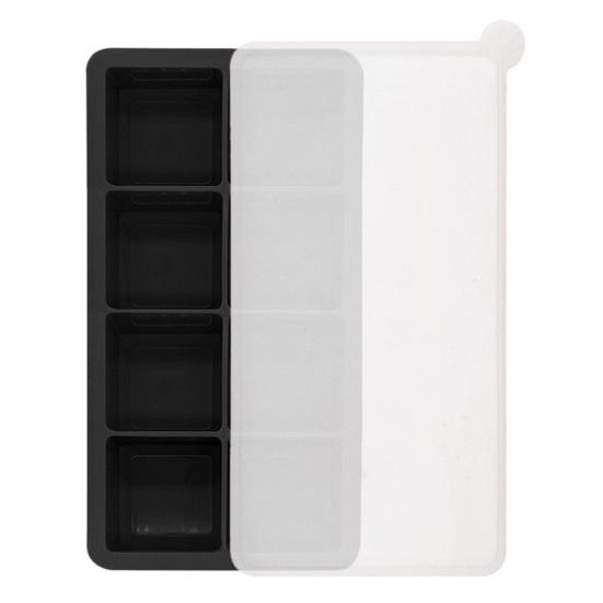 Silicone Ice Cube Trays with Lids Stackable Reusable Ice Cube Molds