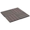 VidaXL Terrace Tiles 22 Pcs 30 X 30 Cm 2 M² WPC Dark Brown