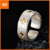 BFCLUB 925 Sterling Silver Rings For Women Men Fine Jewelry Finger Adjustable Open Stars Ring For Party Birthday Gift