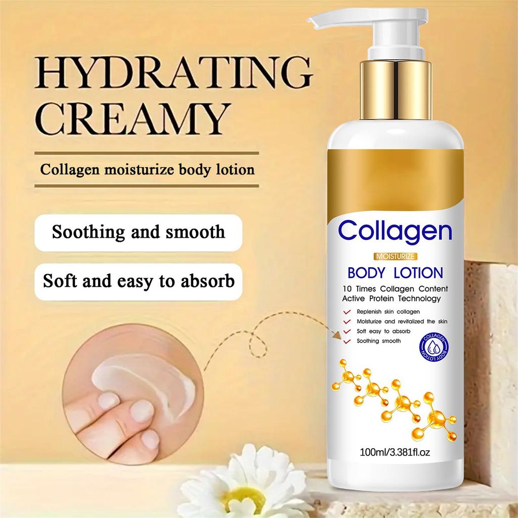 Collagen Body Lotion Deep Moisturizing Rejuvenating Skin Increase Skin Elasticity  100ml