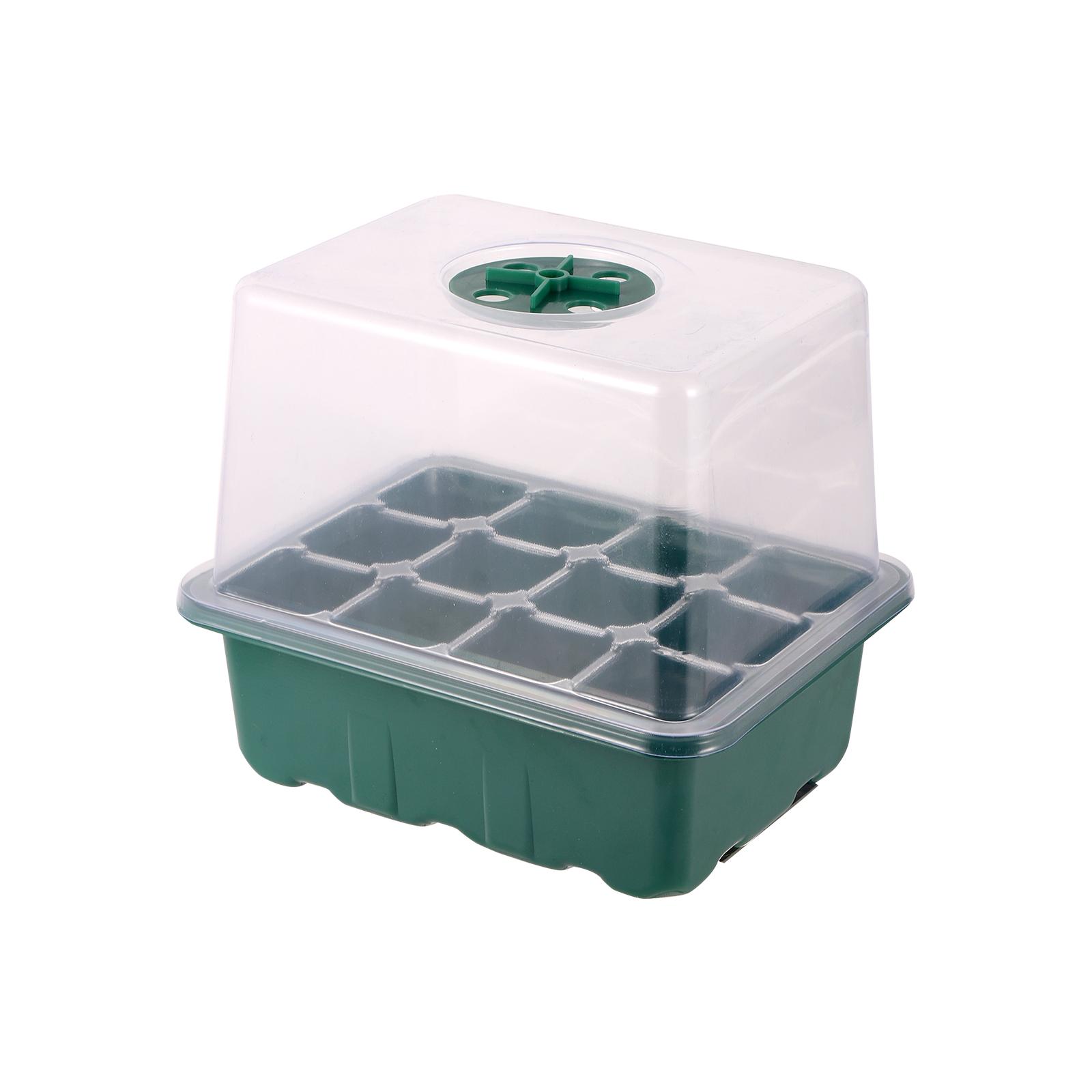 

3PCS Seedling Trays Seed Starter Kit 6/12 holes Propagator Plant Grow Kit with Humidity Vented Domes and Base for Seeds Starting