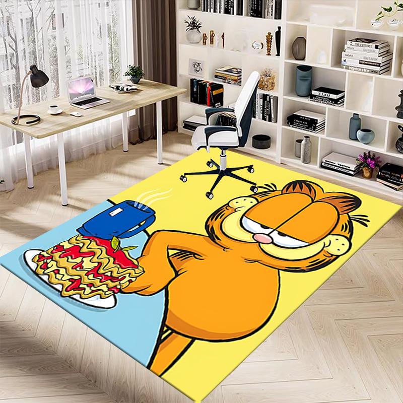 1pc Garfields Playful Pals Carpet for Playroom Bedroom Living Room Sofa Home Decor,kids Game Area Rug Non-slip Floor Mat Y72335