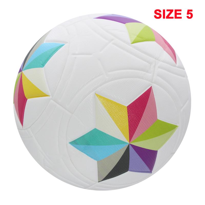 Palloni da calcio di alta qualità, misura ufficiale 4/5, materiale PU, senza cuciture, per partite all'aperto, allenamento di calcio, pallone da calcio