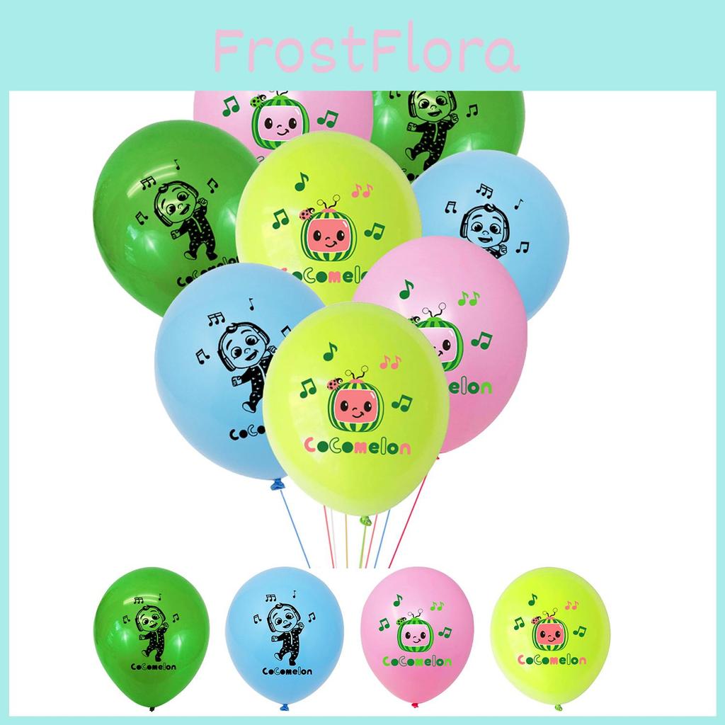Cocomelon Themed Multi Latex Balloons Colorful Kids Birthday Party Decor Supplies
