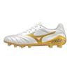 Mizuno Elite Neo2 II Elite MD Round Toe Lace-Up FG (Rubber Long Studs) Natural Grass Anti-Slip Soccer Shoes Men soccer shoes White Yellow P1GA232052