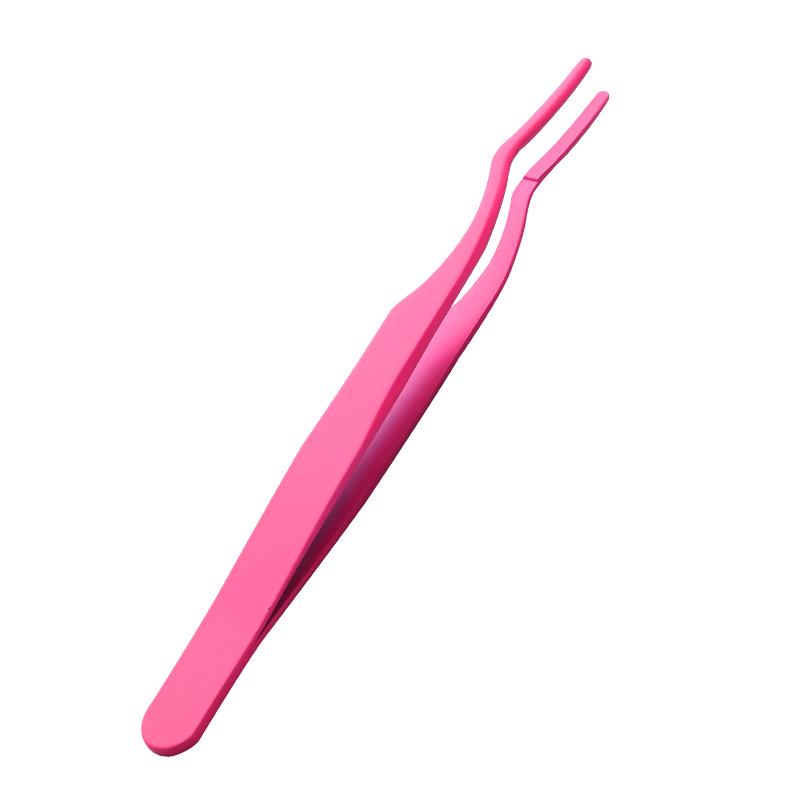 Black Beauty Eyelash Curler & Portable Eyebrow Tweezers Set – Stainless Steel Eyelash Perm Tool