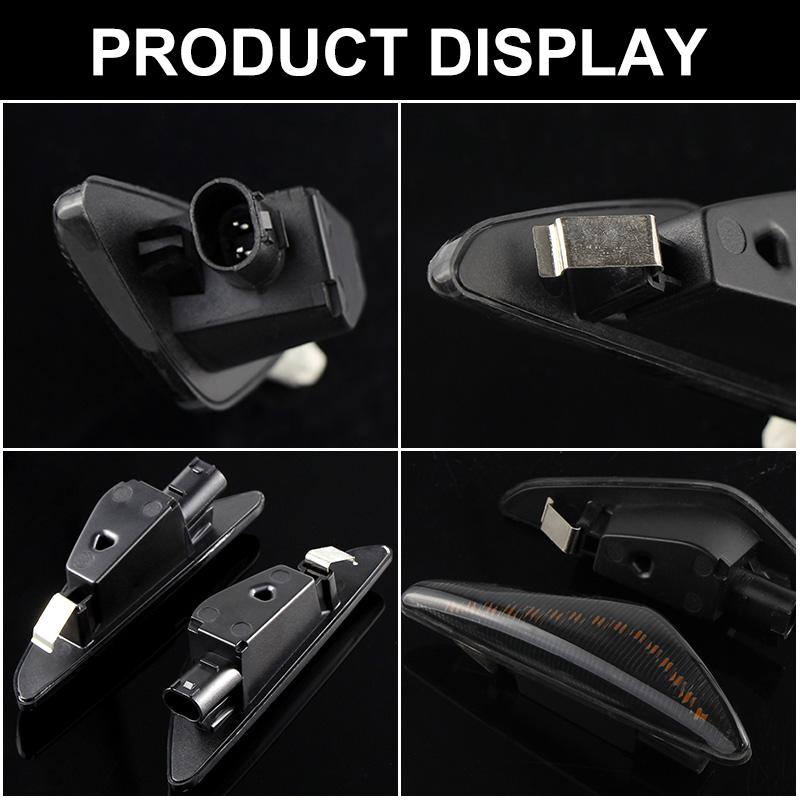 1Set Smoke No Error LED Side Marker Signal Light For BMW X5 E70 X6 E71 E72 X3 F25 Sequential Blinker Lamp