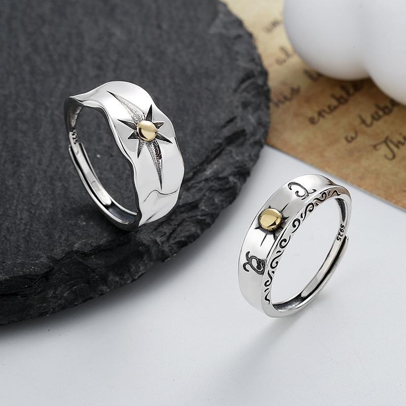 

Серебряное кольцо в индийском винтажном этническом стиле