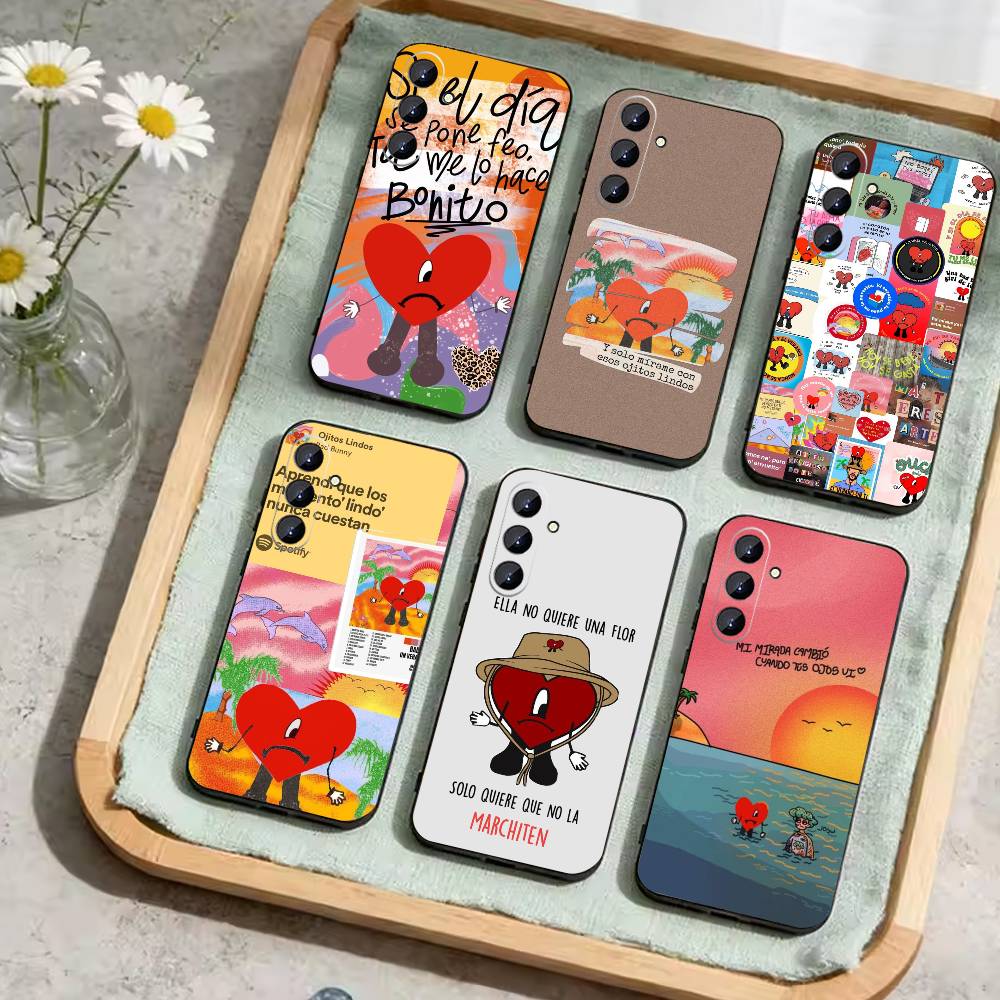 Bad Bunny Maluma Phone Case For Samsung Galaxy A73,A72,A71,A70,A52,A51 Others Soft Black Cover
