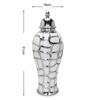 home decor vases Ceramic electroplated general jar Nordic flower vase handicraft decoration foyer soft decoration storage jars