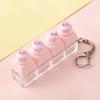 Cute Sticker DIY Button Squeeze Toy Keychain - Stress Relief Pendant