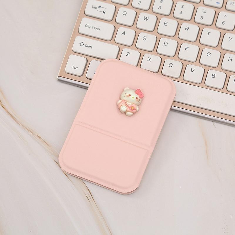 Kawaii Sanrio Hello Kitty Mirror Student Desktop Folding Convenient Anime Makeup Pocket Mirror Toys Girls Gifts Adjustable Angle