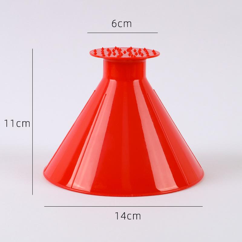 Auto Ice Scrape Funnel Car Window Glass Cleaning Tool Windshield Snow Remove Shovel Cleaning Brush Home Windows Glass Clean Tool