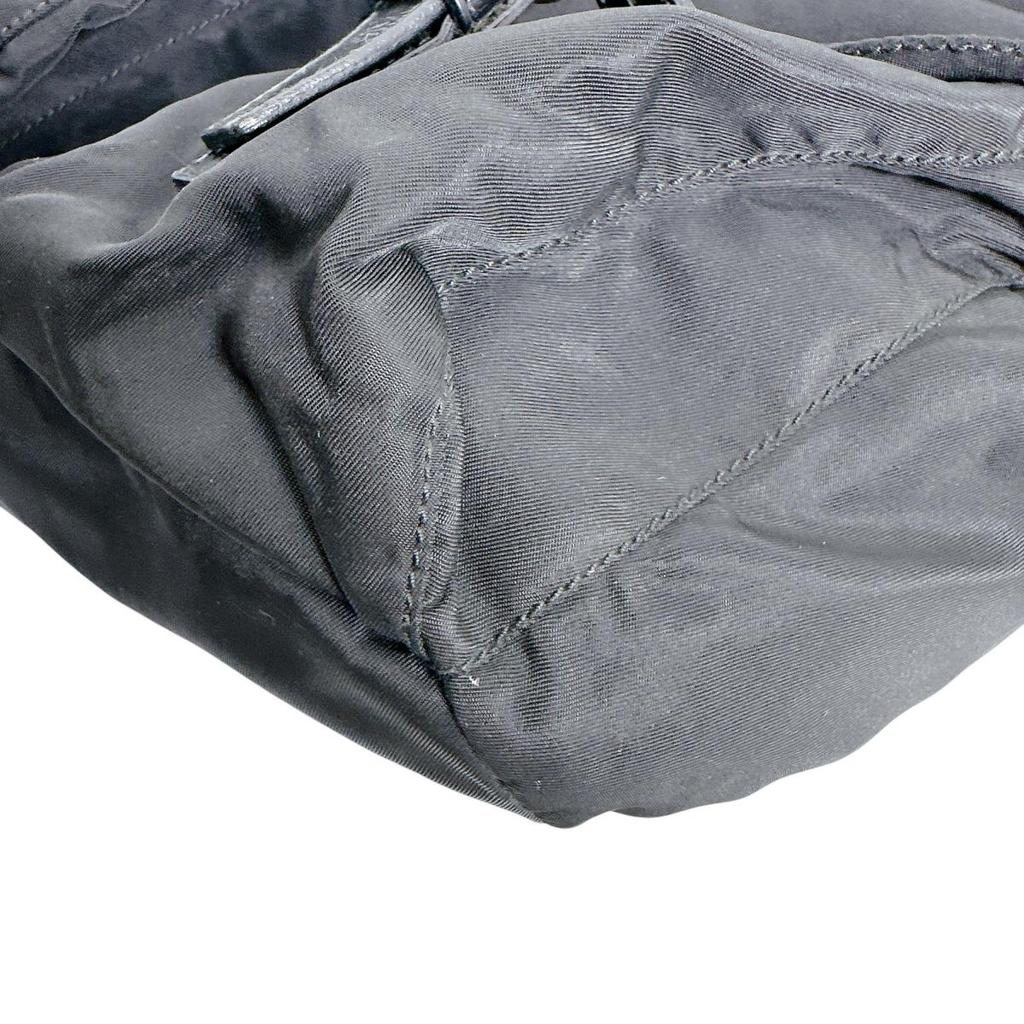 PRADA Triangle logo Backpack Backpack Â· Daypack Nylon black unisex Used