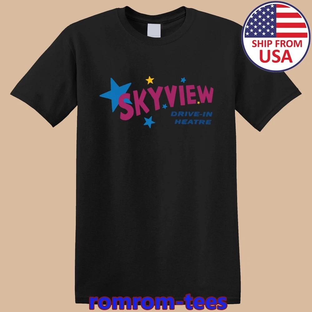 Skyview Drive-In Theaters Brockton Massachusetts Black Size S-5XL S