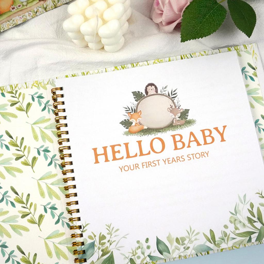 Babywachstum Erinnerungsbuch, Erstes Aufzeichnungsbuch für frischgebackene Eltern, Baby-Erinnerungsbuch, Baby-Scrapbook Baby-Buch