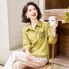 JIANHU Women's Mature Autumn Casual Long-Sleeved Blouse
