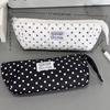 Large Capacity Polka Dot Pencil Case Korean Style Pen Case Aesthetic Pencil Pouch  Students