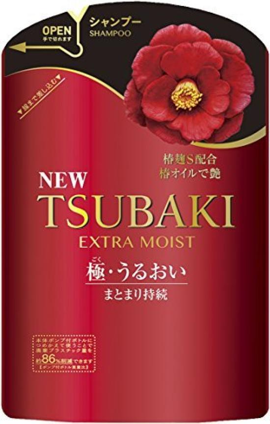 

Сменный блок шампуня TSUBAKI Extra Moist (Для сухих и вьющихся волос) 345мл