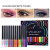 Farbmatter Eyeliner, wasserfest, schnell trocknend, flüssiger Eyeliner, langanhaltendes, No-Off-Augen-Make-up