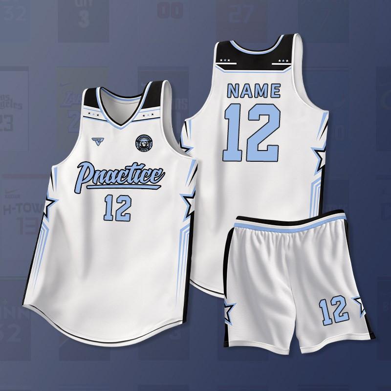 Mens Basketball Jersey Set Training Game Uniform Custom Print College Students