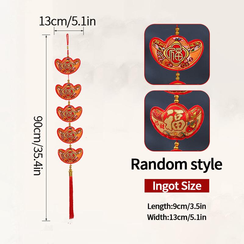 Chinese New Year 2025 Decorations Chinese Spring Festival Hanging Pendant Door Wall Ornament Traditional Chinese Room Decoration