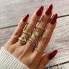 10 sztuk/zestaw moda Punk minimalistyczny Midi okrągły zestaw pierścionków skręcanych dla kobiet Bohemia Vintage Metal Knuckle Finger Rings Biżuteria
