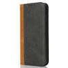 For Samsung Galaxy S24+ Case Calf Texture 3 Card Slots Color Splicing Leather Phone Cover