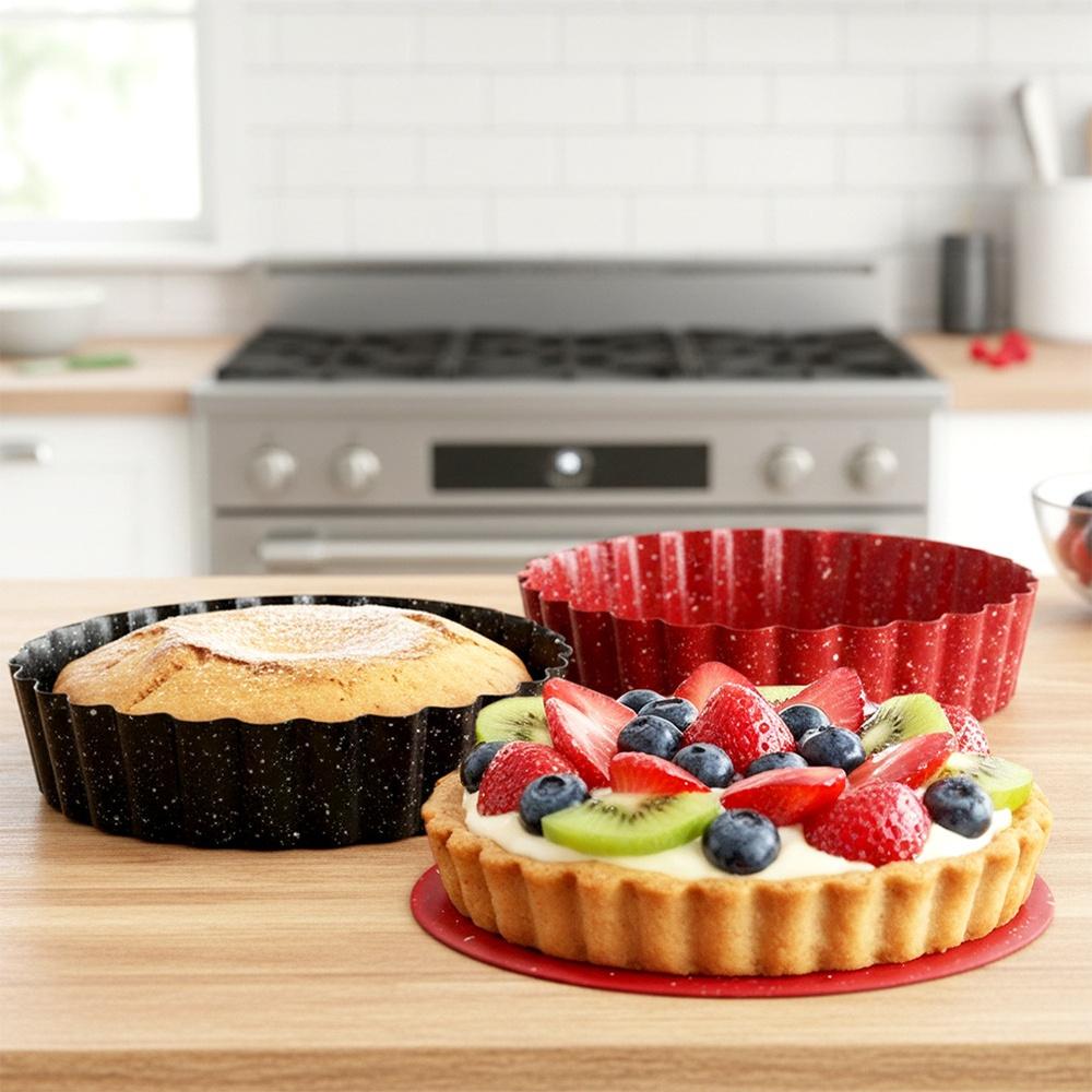 2x Mała Foremka do Tarty Mini Forma Granitowa do Pieczenia Ciasta na Tartę