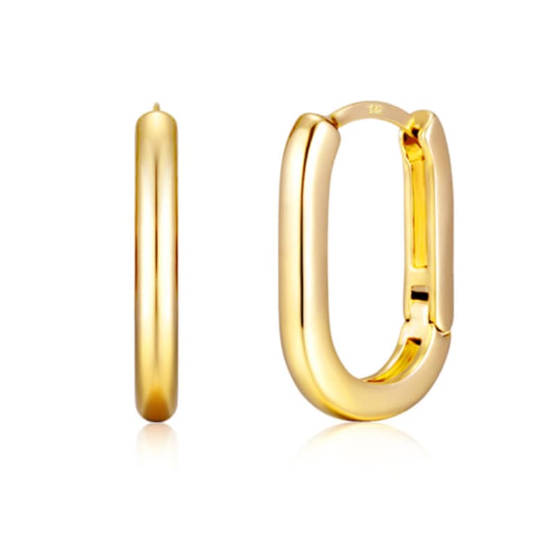 ELLE Jewelry 14K GF Slim U-Hook Earrings ELGPEE488