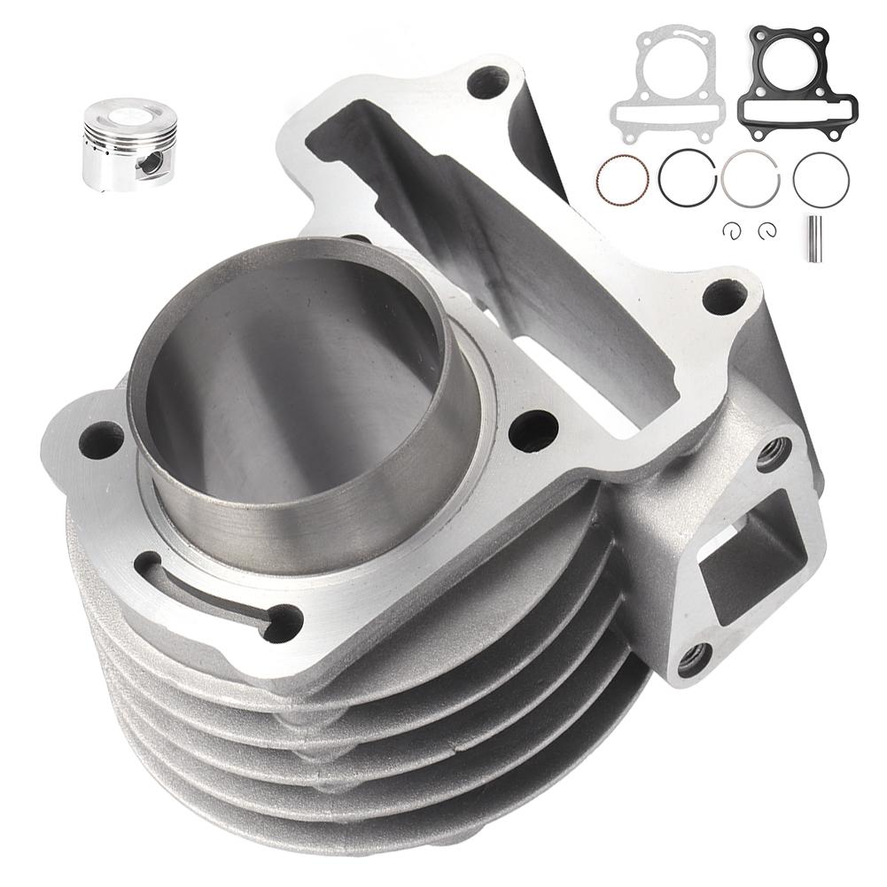 Engine Cylinder Rebuild Kit WPiston Ring Pin Gasket Moped Scooter Fit for GY6 80CC