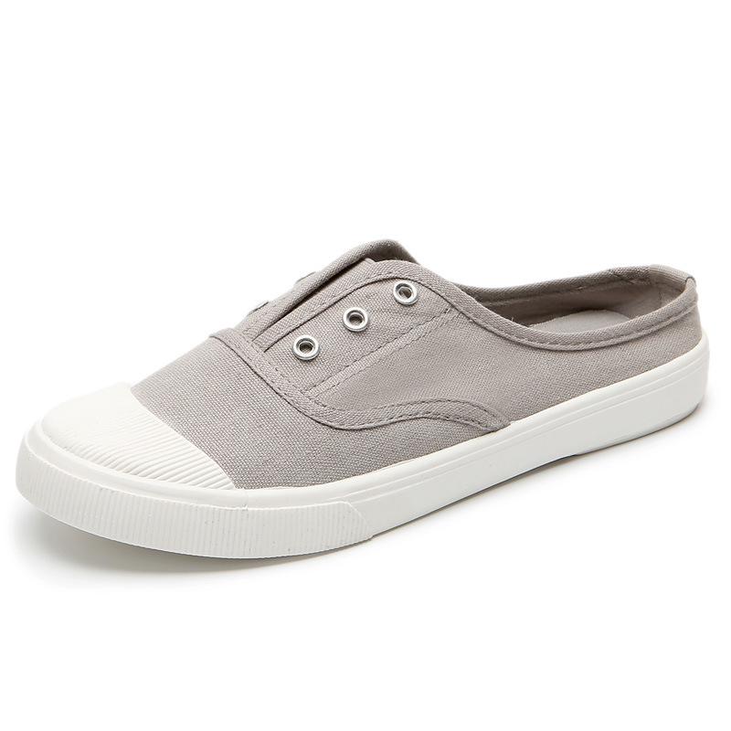 2025 Women's Casual Slip-On Canvas Shoes - Versatile White Flats
