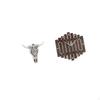 Tribal Bull Head Sculpture Wall Hanging Clock Decorative Craft Ornament for Office Farmhouse