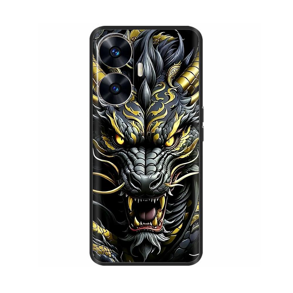 Θήκη Κινητού Για Realme C55 Μόδα Μαλακή Υγρή Σιλικόνη Πλήρης Προστασία Πίσω Κάλυμμα Για Realme Narzo N55 Θήκη C 55 RMX3710 Fundas