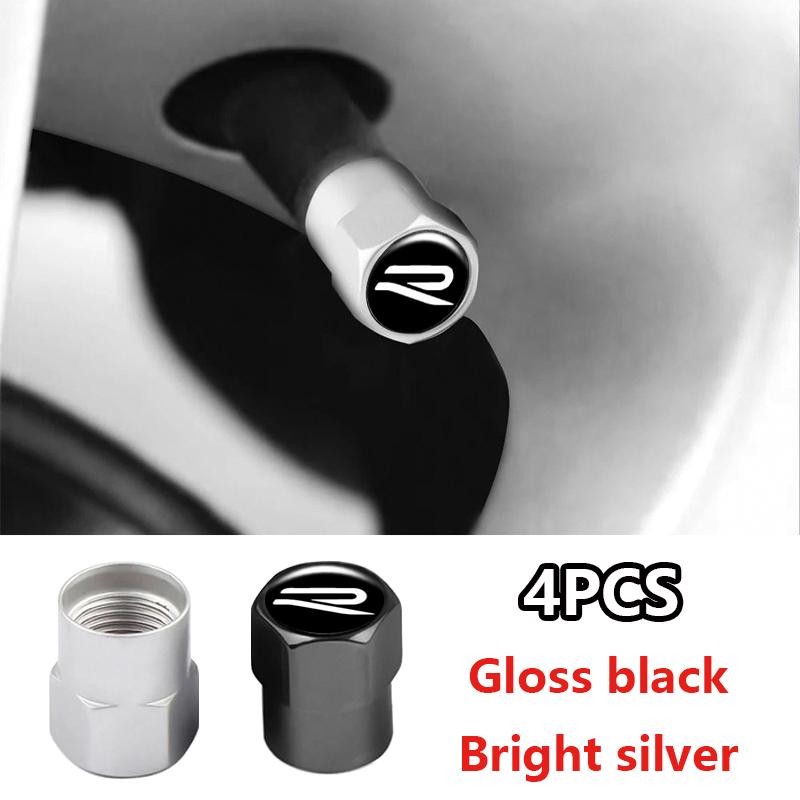 New 2026 Car Wheel Tire Valve Caps Stem Case With Logo Auto Styling For VW GTI Scirocco Tiguan Polo Passat B6 T5 Golf Jetta Accessories EP1