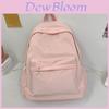 Basic Nylon School Backpack With Laptop Pocket For Students Daily Use