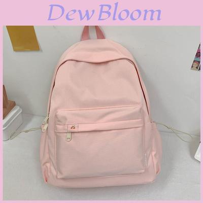 Basic Nylon School Backpack With Laptop Pocket For Students Daily Use