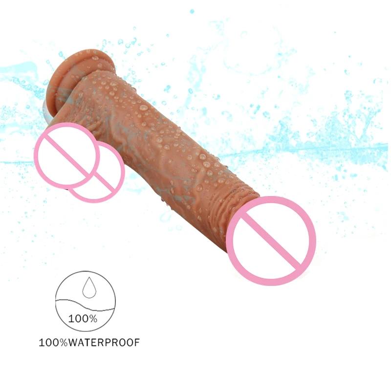 Giant Dildo Machine Aphrodisiac Men's Penianas Prosthesis Suckin Adult Sex Toys Tounge Female Masturbator Silicone Mouth Toys