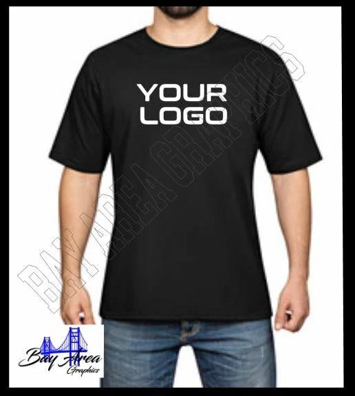 Your Text-Logo-Design-Team Black T-Shirt White Design 100%Cotton Gildan M