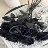 Fake Flower Black Silk Artificial Rose Flower Halloween Gothic Dark Flowers For Wedding Home Party Decor Simulation Flowers