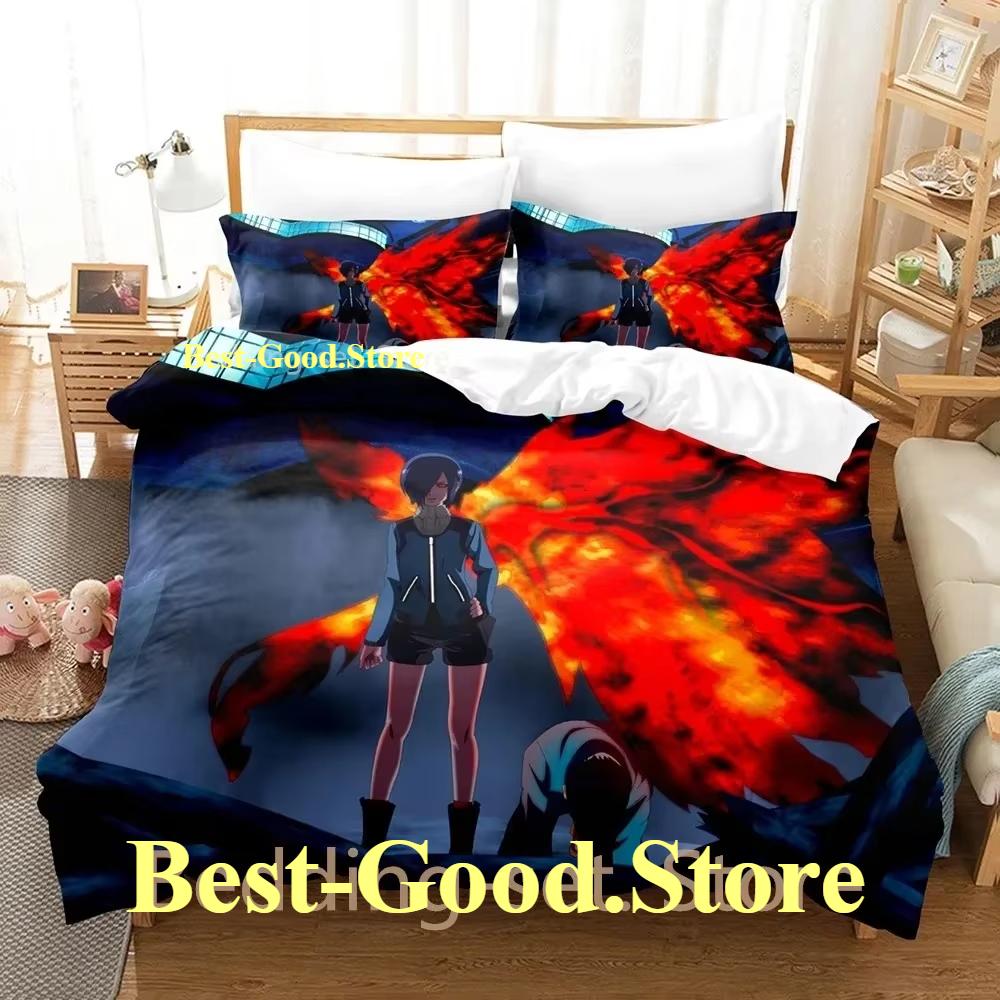 Tokyo Ghoul Touka Kirishima Bedding Set Single Twin Full Queen King Size Bed Set Adult Kid Bedroom Duvetcover Sets Anime Bed