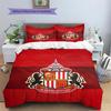 Sunderland AFC  Pattern Bedding Quilt Set  Home Decoration  Gift (1 * Duvet Cover + 2 * Pillowcase  Without Core)