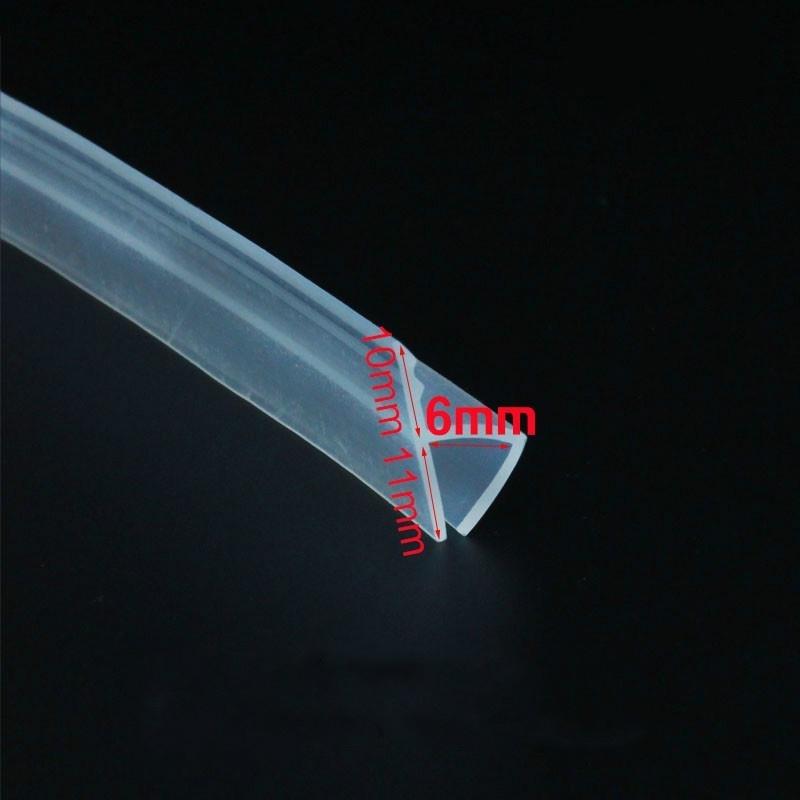 Bath Shower Screen Door Window Seal Strip 6mm~12mm Gap Curved Flat Rubber 1M/2M Bath Shower Screen Door Window Seal Strip 6mm~12mm Gap Curved Flat Rubber 1M/2M