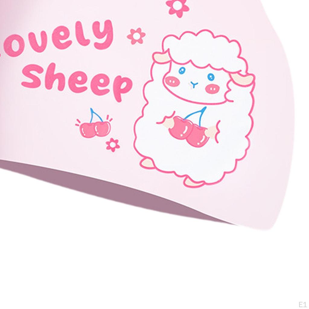 Kinder Badekappe Dusch Badekappe für langes und kurzes Haar Elastisch Schwimmen Wasserdicht