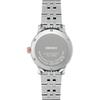 SEIKO Presage series 50 meters waterproof automatic/manual mechanical movement Steel Strap 34mm women's watch pink dial SRPM06