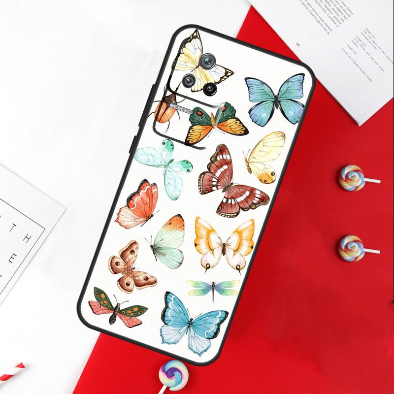 

Butterfly Flower Cover For Xiaomi 14T 11T 12T 13T Pro 13 14 15 Ultra POCO X7 Pro X3 X5 X6 F5 F6 M6 Pro Case For Mi 11T (11T Pro)