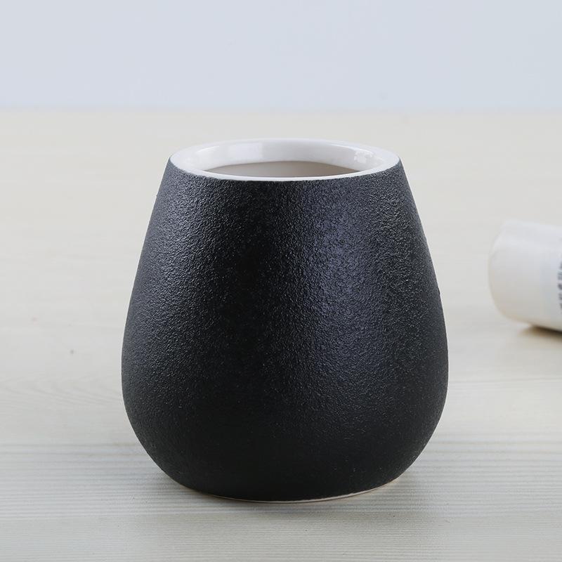 Modern Ceramic Flower Pot - Glazed, Colored Design for Home Decoration