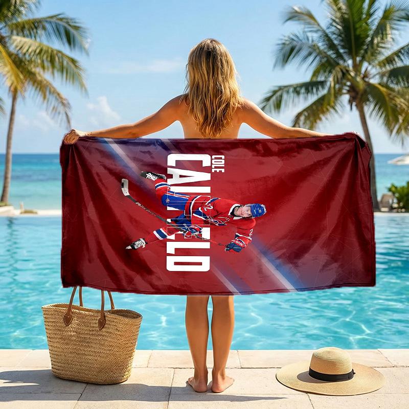 Montreal Canadiens Mode Strandtuch Tragbar Weich Schnelltrocknend Handtuch Für Schwimmen Camping Urlaub